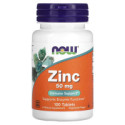 NOW Foods - Zinc, 50 mg, 100 Comprimés - Santé des os et des articu...